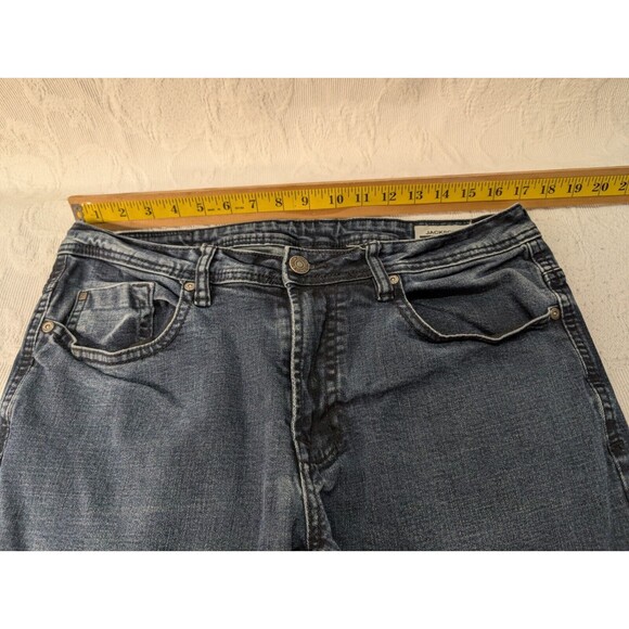 Buffalo David Bitton Jeans Mens 34x32 Straight Stretch Branded Studs Buttons - Picture 11 of 13